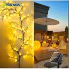 Luz Solar LED À Prova d'Água Para Exterior Com 96 LEDs, 8 Modos Para Decoração De Parede, Varanda E