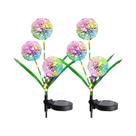 Luz Solar LED Dandelion Para Jardim Externo 1PC 2PC 1 Cabeça 3 Cabeças Para Decoração De Pátio E
