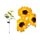 Luz Solar LED Em Forma De Girassol Para Jardim, Lâmpada Noturna Para Decoração De Casa E Paisagismo,