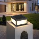Luz Solar para Poste MVBT 30 cm Cuadrada LED Blanco Cálido IP54