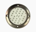 Luz Subaquática Bronze 24 Leds Cor Azul Para Barcos e Piscinas 12v