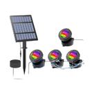 Luz Subaquática Solar LED RGB IP68 Para Paisagismo Externo, Jardim, Lago, Aquário, Tanque De Peixes