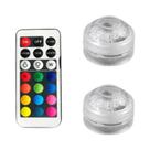 Luz Submersível LED Com Controle Remoto, Alimentada Por Bateria, Lâmpada Noturna Subaquática Para