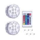 Luz Submersível RGB Para Mergulho Com Bateria De Lítio De 1200mah E Controle Remoto RF Para