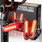 Luz traseira de bicicleta BLITZU 2024 Cyborg 120T USB-C recarregável