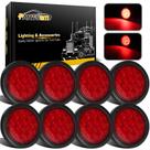 Luz Traseira de Trailer Partsam - LED Vermelho Redondo 12V (8 Unidades) Luz Traseira de Trailer Partsam - LED Vermelho Redondo 12V (8 Unidades)