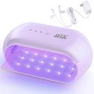 Luz UV LET'S RESIN Advanced, de dupla face, 36 contas, roxa