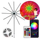 Luzes Coloridas Fogo De Artifício Fita LED RGBW Controle e App TB5088