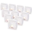 Luzes com sensor de movimento innofox, pacote com 10 LED branco quente