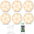 Luzes de armário LED com sensor de movimento Lightbiz Warm Color (pacote com 6)