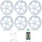 Luzes de armário LED com sensor de movimento sem fio Lightbiz, pacote com 6