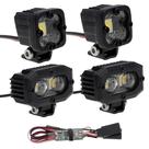 Luzes de carro RC, holofotes LED, escala 1/10 para Axial SCX10