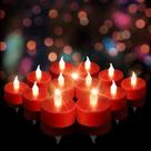 Luzes de chá LED Tapovaly Flameless Votive Candles Red (100P) Luzes de chá LED Tapovaly Flameless Votive Candles Red (100P)