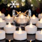 Luzes de chá LED, velas, boas-noites, pacote com 24 horas