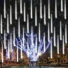 Luzes de chuva Meteor Shower iBaycon 20 tubos 640 LED 40 cm