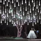 Luzes de chuveiro Solar Meteor EXF 16 tubos 384 LEDs à prova d'água