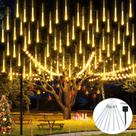 Luzes de chuveiro Solar Meteor JMEXSUSS 8 Tube 144 LED Warm White