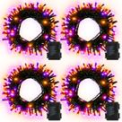 Luzes de corda de Halloween DealBeta Laranja Roxo 4x5m 200 LEDs