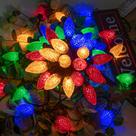 Luzes de corda de Natal AWQ 100LED 24,7 m C9 multicoloridas