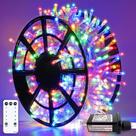 Luzes de corda de Natal JMEXSUSS 50m 500 LED multicoloridas à prova d'água