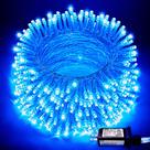 Luzes de corda de Natal JMEXSUSS Blue 66 pés 200 LED internas/externas
