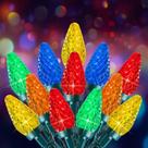 Luzes de corda de Natal Minetom C9 25m 105 LED multicoloridas
