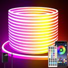 Luzes de corda de néon LED Yeewhale 20m RGB com controle remoto IP65