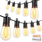 Luzes de corda externas Brightever 61 S14 LED 61m à prova d'água