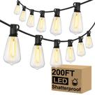 Luzes de corda externas Brightever 61m 104 LED Waterproof