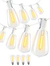 Luzes de corda externas DAMAING 61m Waterproof 104 LED Vintage