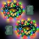 Luzes de corda externas FFZZKJ 10m 100 LED Timer 8 modos