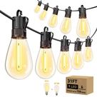 Luzes de corda externas Minetom 31FT LED com 9 lâmpadas vintage