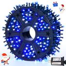 Luzes de corda JMEXSUSS 500 LED azul e branco 53m ao ar livre