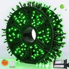 Luzes de corda JMEXSUSS 500 LED verde 53m ao ar livre 8 modos Luzes de corda JMEXSUSS 500 LED verde 53m ao ar livre 8 modos