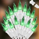 Luzes de corda LAMPHOME 100 LED verde 6,6 m ao ar livre