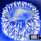 Luzes de corda LAMPHOME 20,1 m 200 LED branco azul 120V