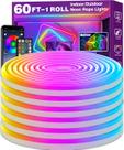 Luzes de corda LED de néon SINLEY 18m com aplicativo/controle remoto RGB