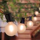 Luzes de corda LED para pátio externo GOOTHY 50m 52 lâmpadas Luzes de corda LED para pátio externo GOOTHY 50m 52 lâmpadas