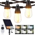 Luzes de corda solares externas Brightech 32m 48 LEDs à prova d'água Luzes de corda solares externas Brightech 32m 48 LEDs à prova d'água