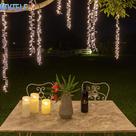 Luzes De Cordão LED De 24M, Lâmpada De Fada Para Decoração De Pátio, Camping, Casamento, Festa No