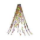 Luzes De Cordão LED RGB 1M/2M Para Decoração De Natal, Festas E Ambientes Internos