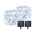 Luzes De Cordão LED Solares À Prova d'Água Para Exterior, 8 Modos, Luzes De Natal Para Decoração De Luzes De Cordão LED Solares À Prova d'Água Para Exterior, 8 Modos, Luzes De Natal Para Decoração De