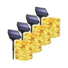 Luzes De Cordão LED Solares Para Exterior IP65 À Prova d'Água Com 8 Modos Para Decoração De Jardim,