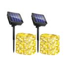Luzes De Cordão LED Solares Para Exterior IP65 À Prova d'Água Com 8 Modos Para Decoração De Jardim,