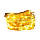 Luzes De Cordão LED USB À Prova d'Água 5/10/20M Com Fio De Cobre Prateado Para Decoração De Natal,