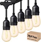 Luzes de Cordão para Área Externa Svater 23 m 26 Lâmpadas S14 IP65