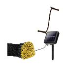 Luzes De Cordão Solares À Prova d'Água Para Exterior, 100 LEDs, 8 Modos Para Árvores, Pátios,