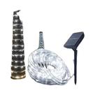 Luzes De Cordão Solares À Prova d'Água Para Jardim Externo, Lâmpada De Tubo, Guirlanda De Natal,