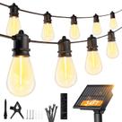 Luzes de cordão solares Minetom 10 m, 9 LEDs, controle remoto, à prova d'água Luzes de cordão solares Minetom 10 m, 9 LEDs, controle remoto, à prova d'água
