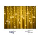 Luzes De Cortina LED À Prova d'Água Com Flocos De Neve De 32M Para Decoração De Natal, Festas E Luzes De Cortina LED À Prova d'Água Com Flocos De Neve De 32M Para Decoração De Natal, Festas E